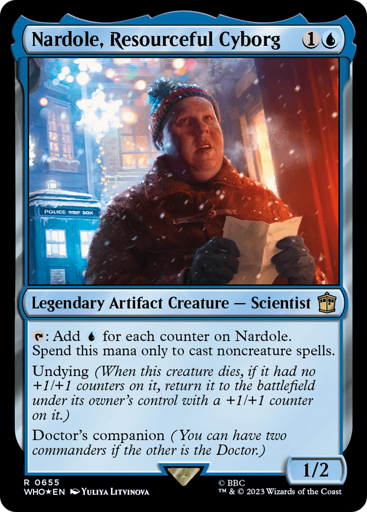 Nardole, Resourceful Cyborg (Surge Foil) (WHO-655)  Foil - Doctor Who