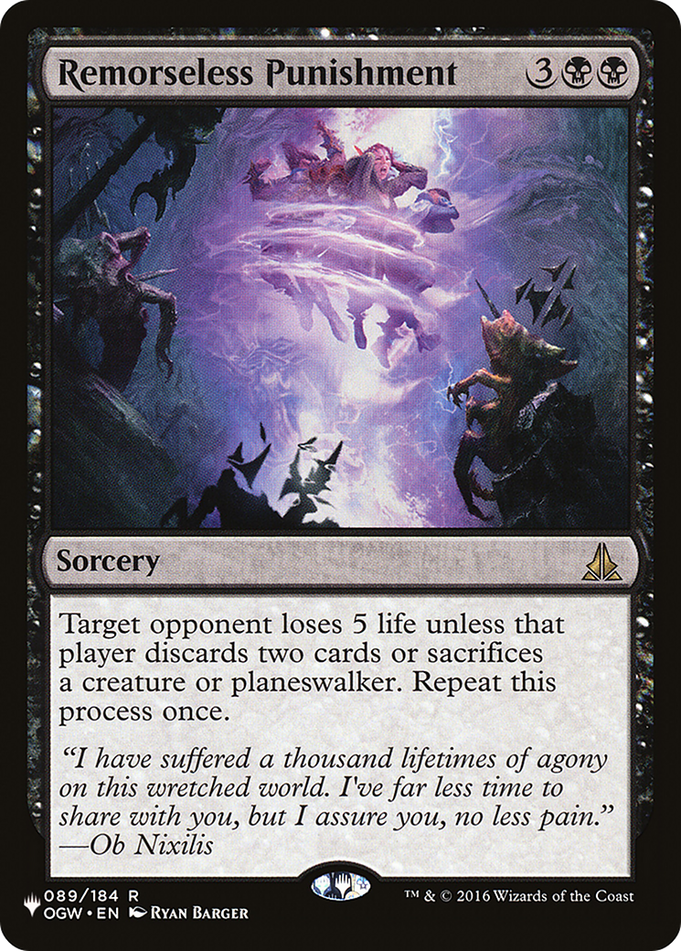 Remorseless Punishment (LIST-OGW-89)  - The List