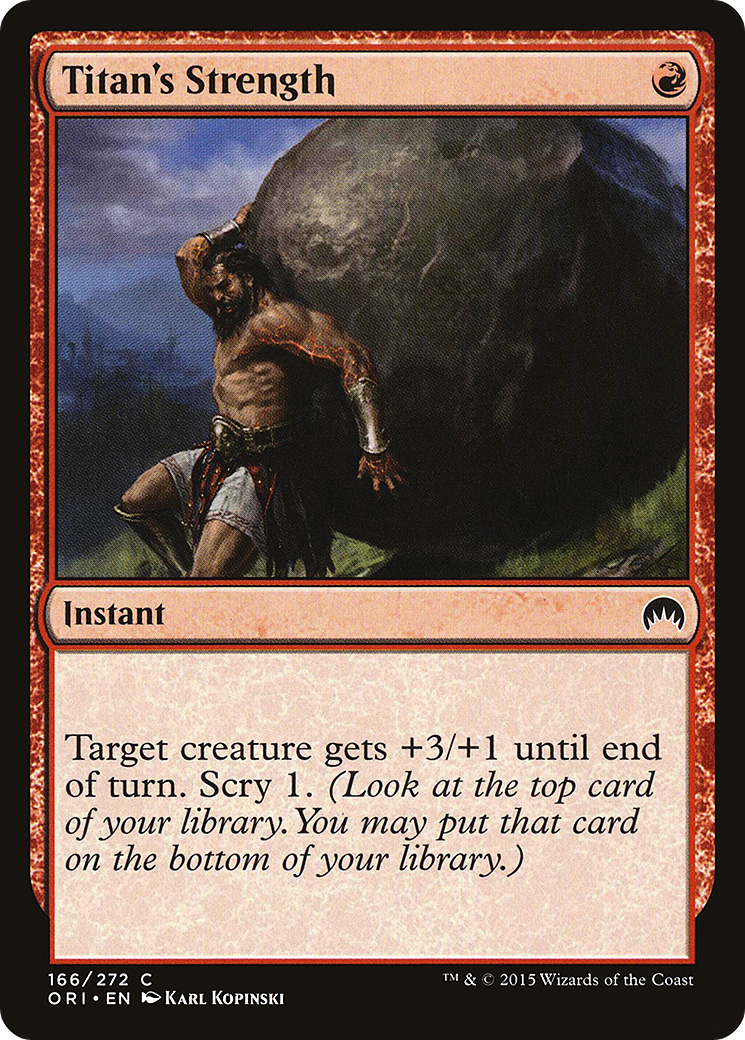 Titan's Strength (ORI-166)  Foil - Magic Origins