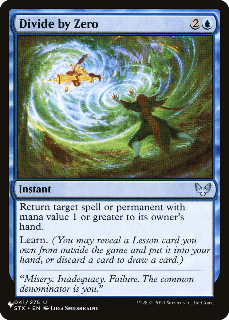 Divide by Zero (LIST-STX-41)  - The List