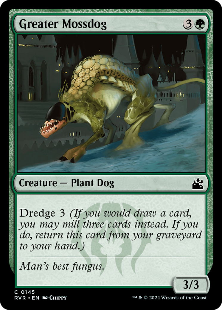 Greater Mossdog (RVR-145)  Foil - Ravnica Remastered