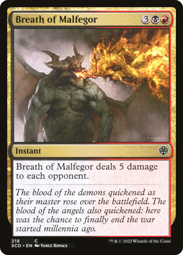 Breath of Malfegor (SCD-218)  - Starter Commander Decks