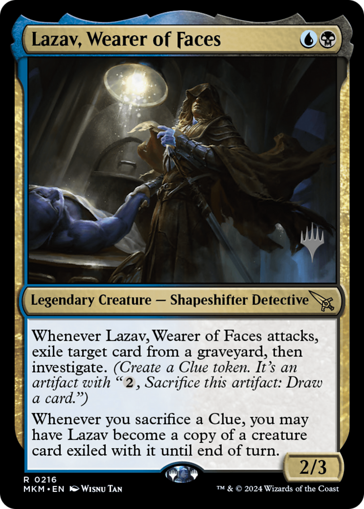 Lazav, Wearer of Faces (PPMKM-216)  Foil - Murders at Karlov Manor Promos