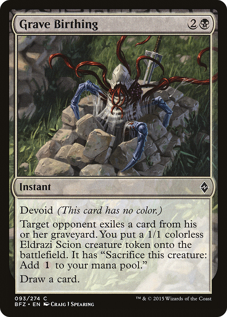 Grave Birthing (BFZ-093)  - Battle for Zendikar: (devoid)