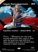 Taigam, Master Opportunist (TDM-335) - Tarkir: Dragonstorm: (Showcase) (Borderless) Foil