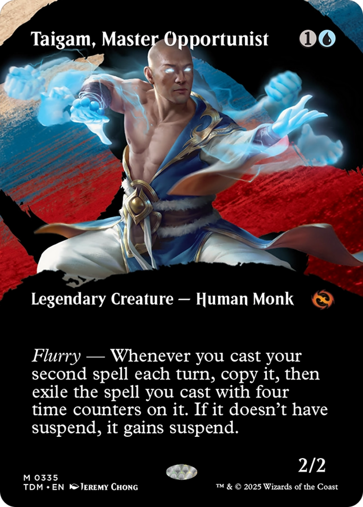 Taigam, Master Opportunist (Borderless) (TDM-335)  - Tarkir: Dragonstorm: (Showcase)
