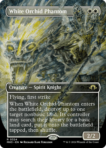 White Orchid Phantom (Borderless) (MH3-324)  Foil - Modern Horizons 3