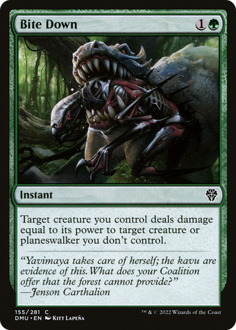 Bite Down (DMU-155)  Foil - Dominaria United