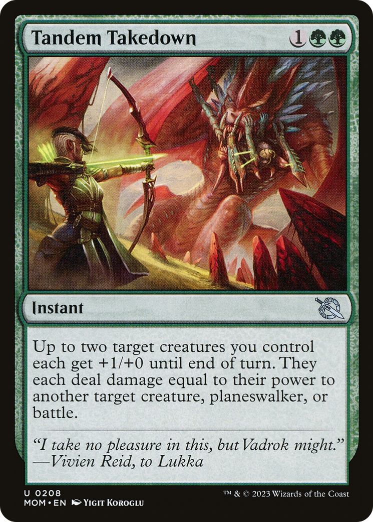 Tandem Takedown (MOM-208)  Foil - March of the Machine