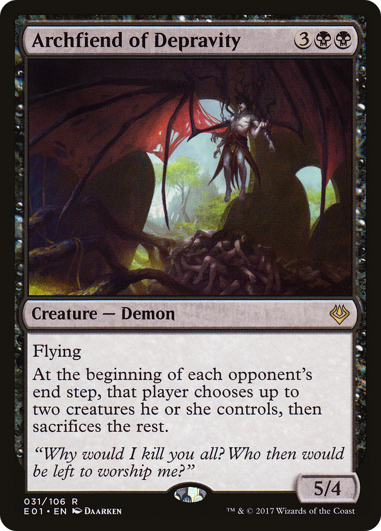 Archfiend of Depravity (AC2-031) - Archenemy: Nicol Bolas