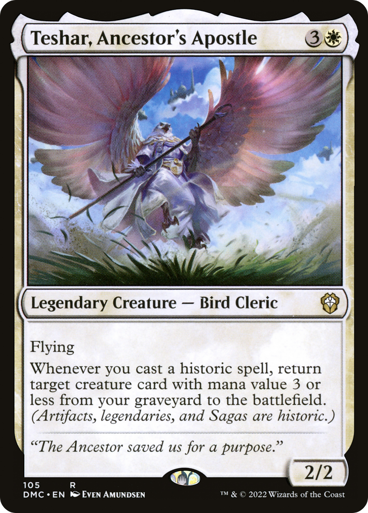 Teshar, Ancestor's Apostle (DMC-105)  - Dominaria United Commander