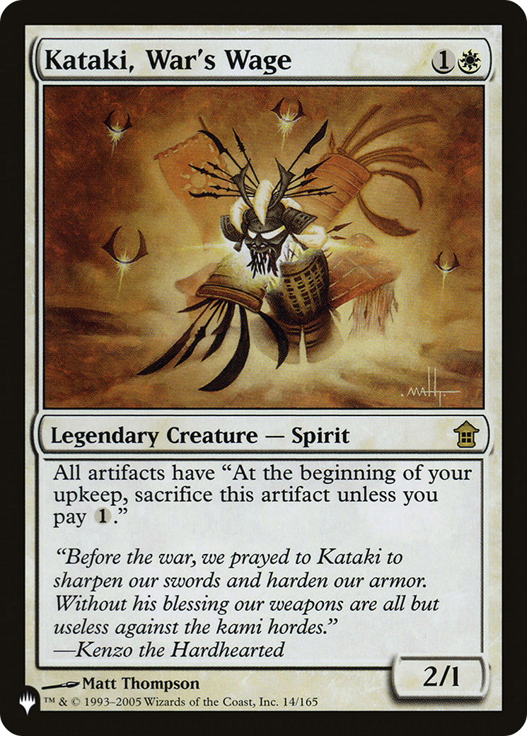 Kataki, War's Wage (LIST-14/165)  - The List