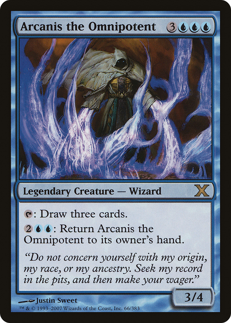 Arcanis the Omnipotent (10E-066) - Tenth Edition Foil