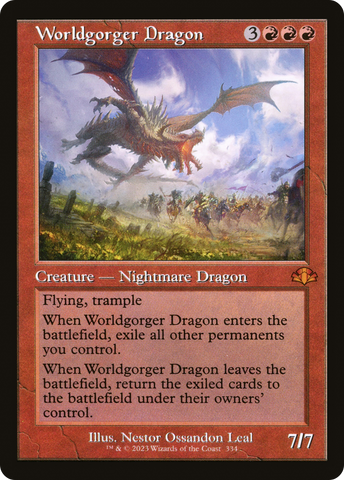 Worldgorger Dragon (Retro Frame) (DMR-334)  - Dominaria Remastered