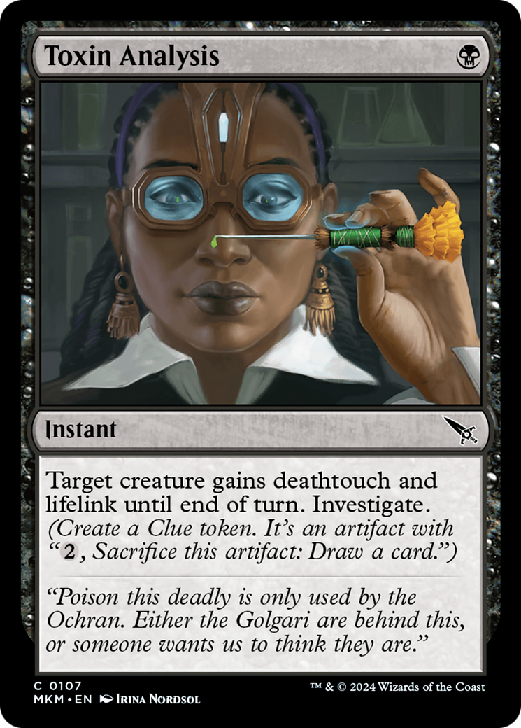 Toxin Analysis (MKM-107)  Foil - Murders at Karlov Manor