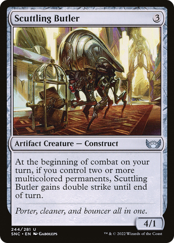 Scuttling Butler (SNC-244)  Foil - Streets of New Capenna