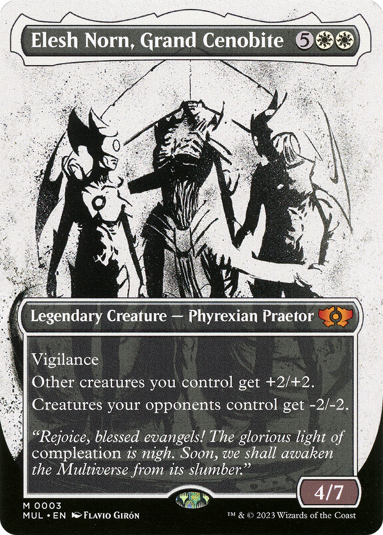 Elesh Norn, Grand Cenobite (MUL-003)  Foil - Multiverse Legends: (Showcase) (Borderless)