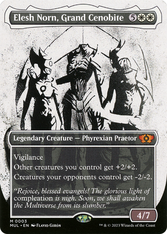 Elesh Norn, Grand Cenobite (MUL-003)  Foil - Multiverse Legends: (Showcase) (Borderless)