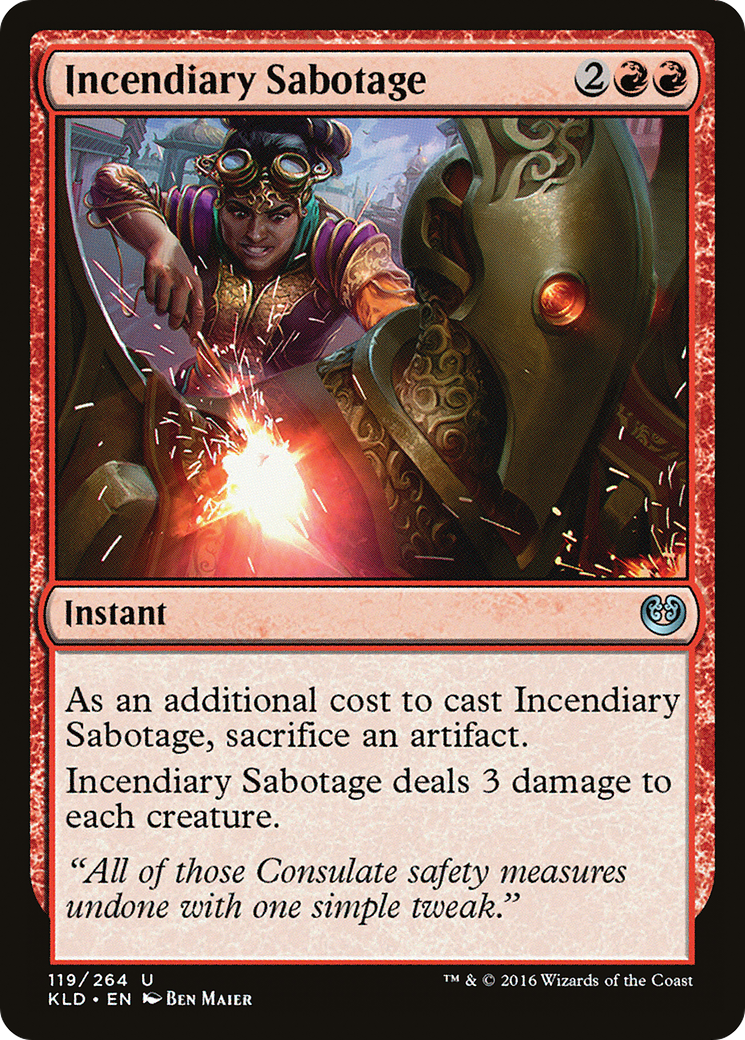 Incendiary Sabotage (KLD-119)  Foil - Kaladesh