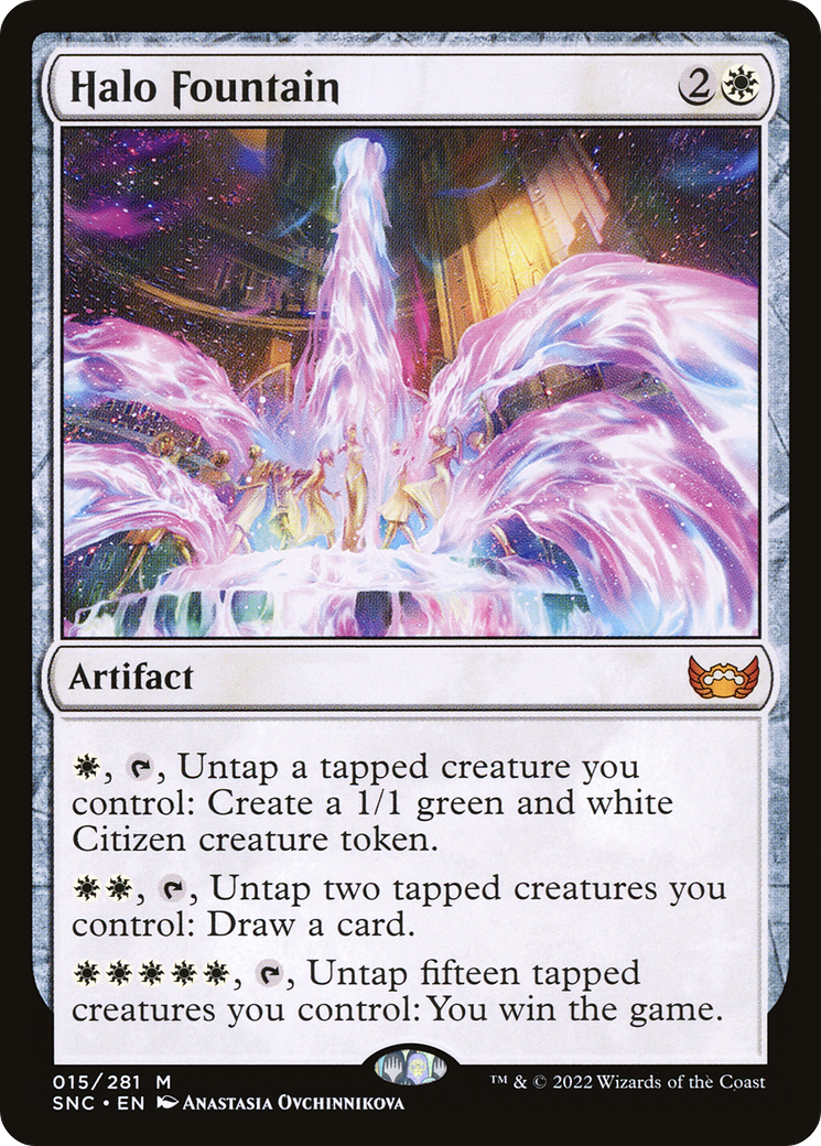 Halo Fountain (SNC-015)  Foil - Streets of New Capenna