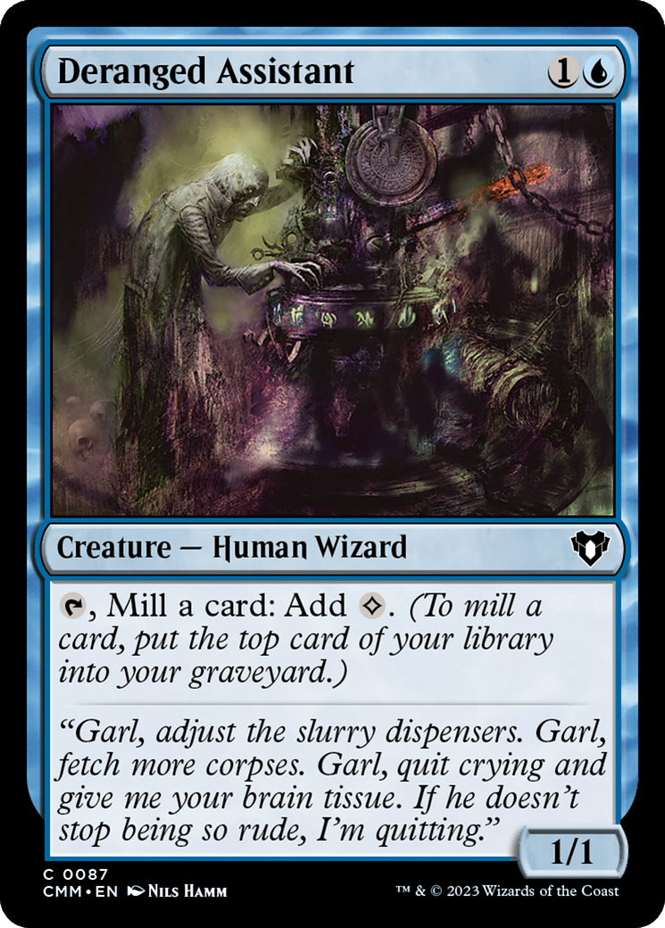 Deranged Assistant (CMM-087)  Foil - Commander Masters