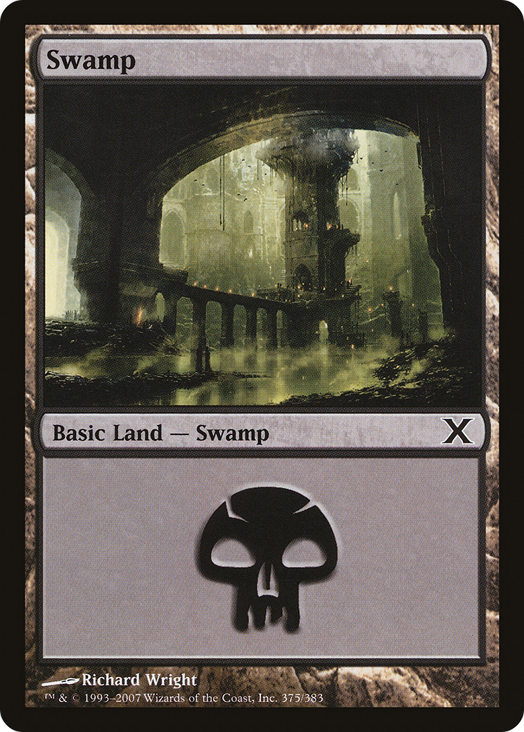 Swamp (375) (10E-375)  - Tenth Edition