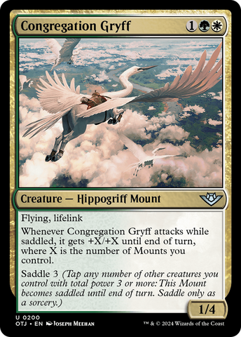 Congregation Gryff (OTJ-200)  Foil - Outlaws of Thunder Junction