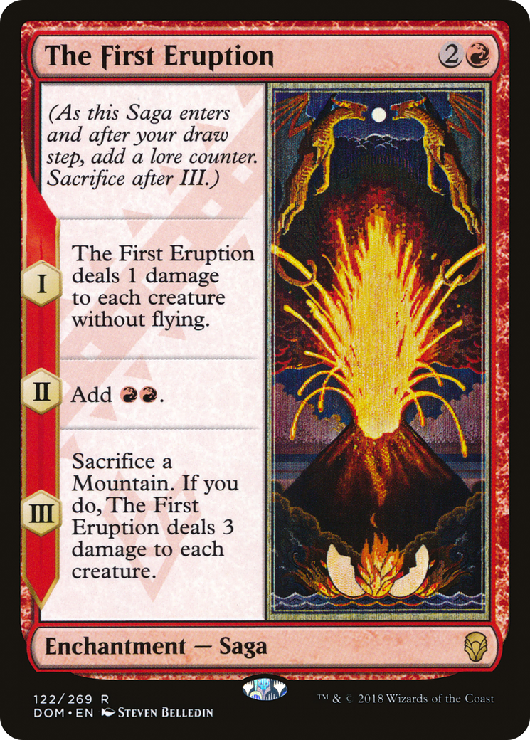 The First Eruption (DOM-122)  Foil - Dominaria