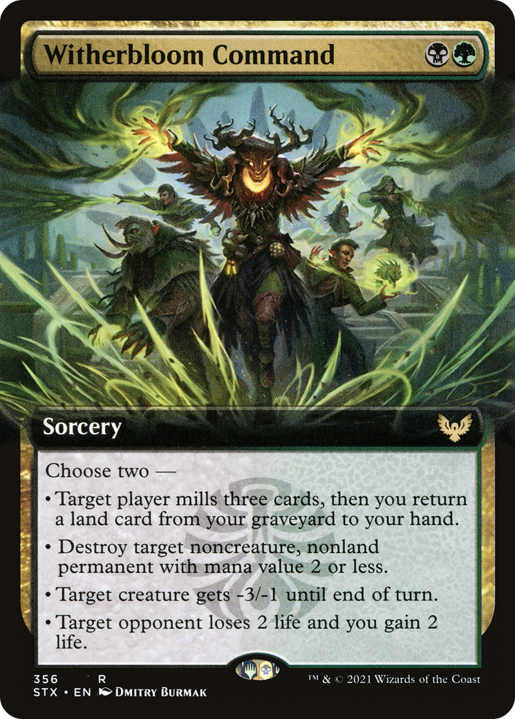 Witherbloom Command (Extended Art) (STX-356)  Foil - Strixhaven: School of Mages: (Extended Art)