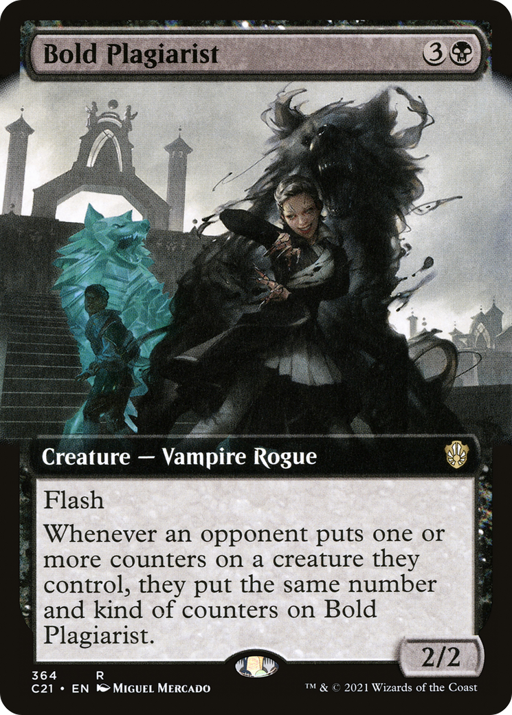 Bold Plagiarist (Extended Art) (C21-364)  - Commander 2021: (Extended Art)