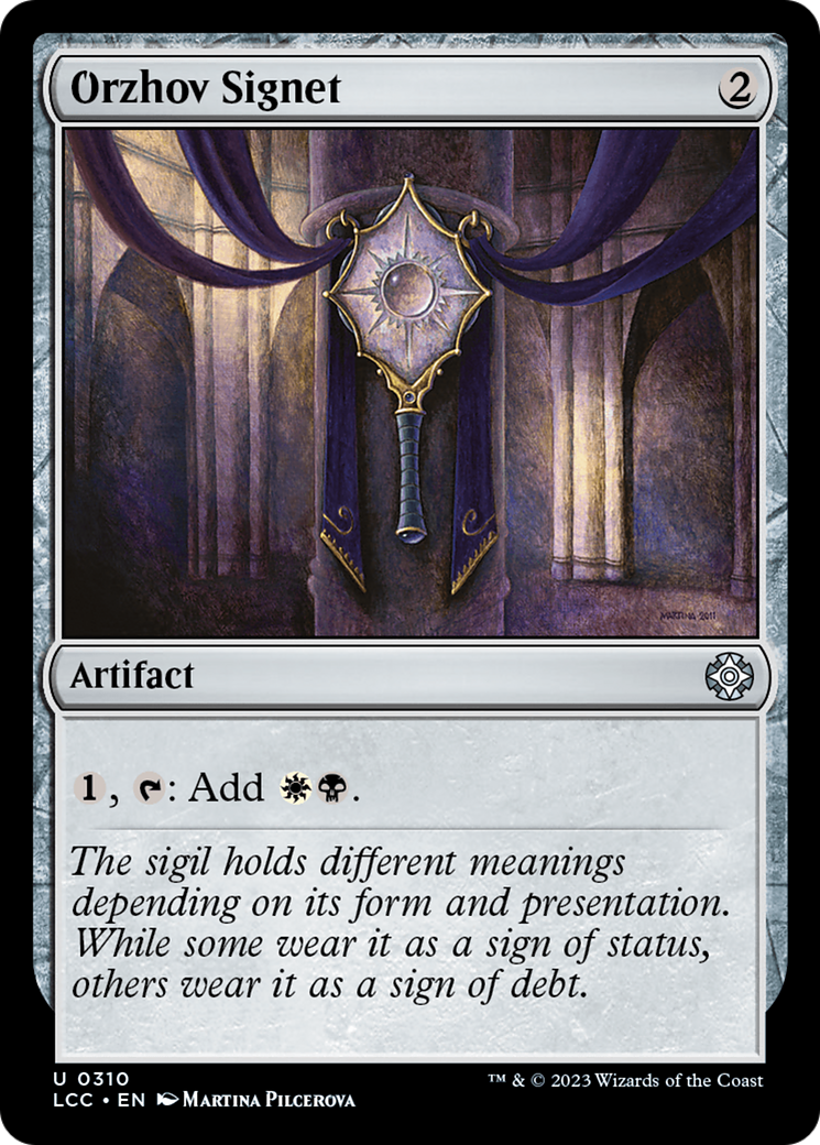 Orzhov Signet (LCC-310)  - The Lost Caverns of Ixalan Commander