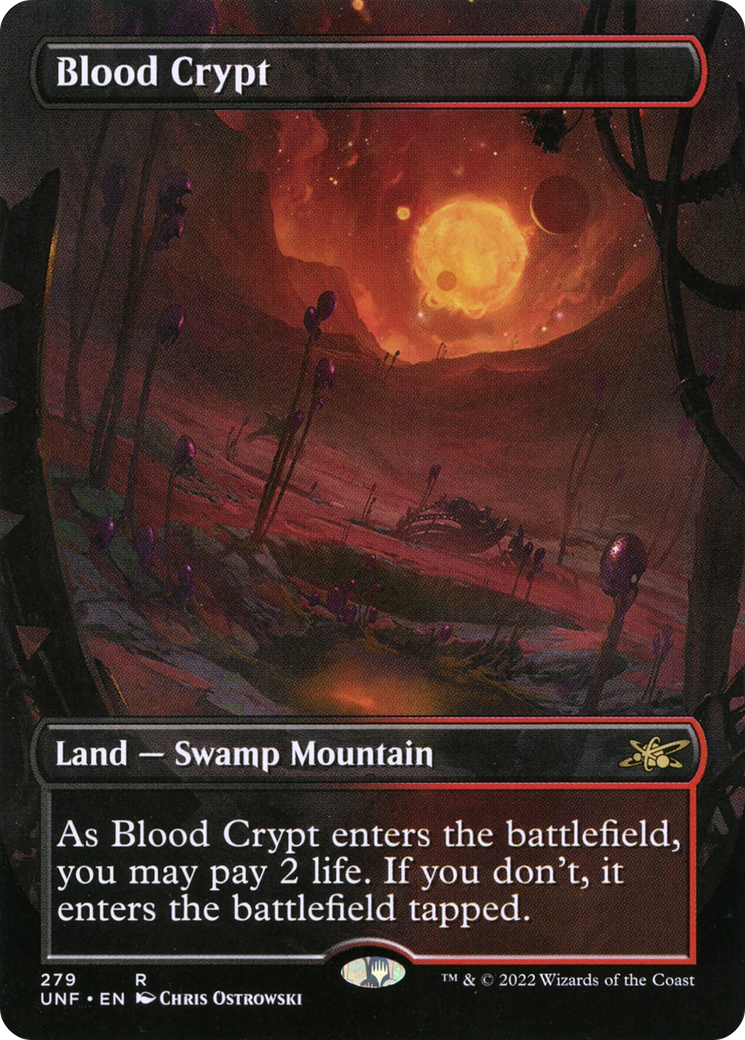 Blood Crypt (Borderless) (UNF-279)  Foil - Unfinity