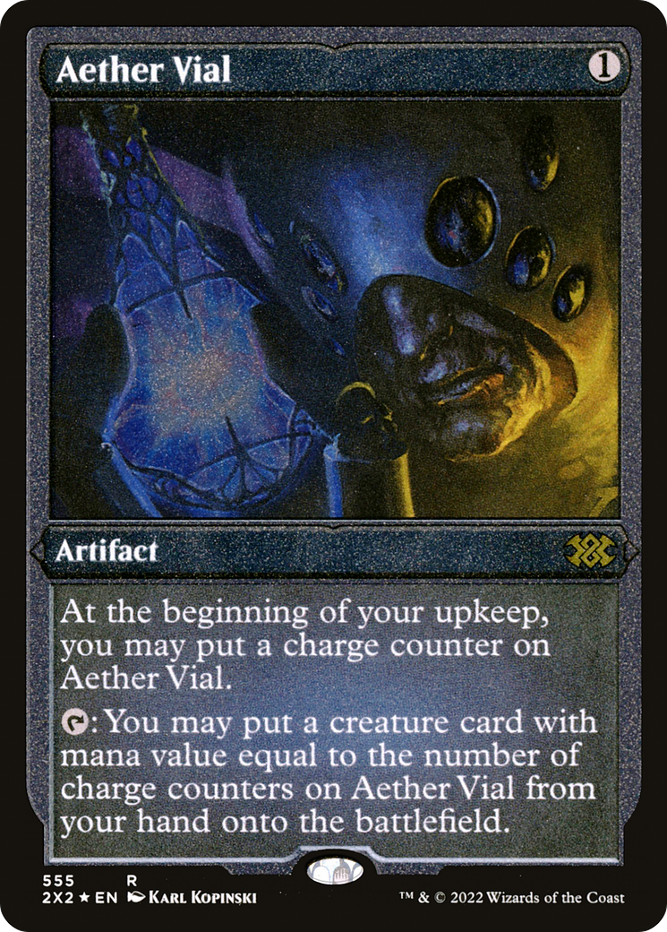 Aether Vial (Foil Etched) (2X2-555)  Foil - Double Masters 2022