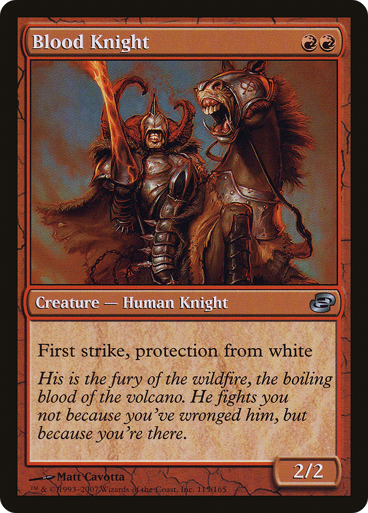 Blood Knight (PLC-115)  Foil - Planar Chaos: (colorshifted)