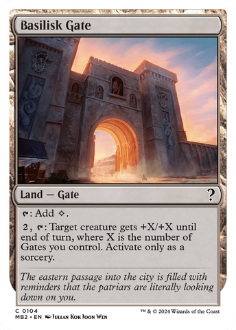 Basilisk Gate (White Border) (MB2-104)  - Mystery Booster 2