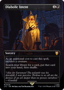 Diabolic Intent (Borderless) (LTC-526)  Foil - Tales of Middle-earth Commander