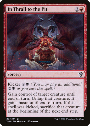 In Thrall to the Pit (DMU-132)  Foil - Dominaria United