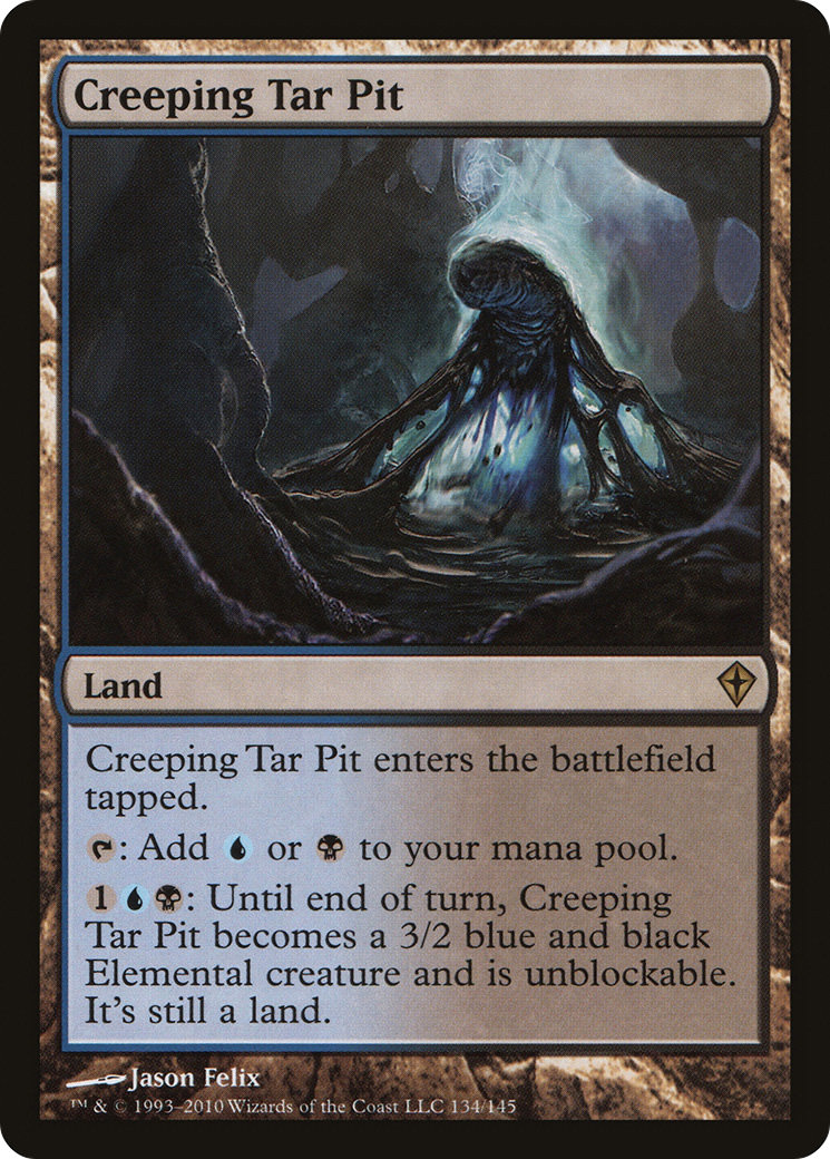 Creeping Tar Pit (WWK-134)  Foil - Worldwake