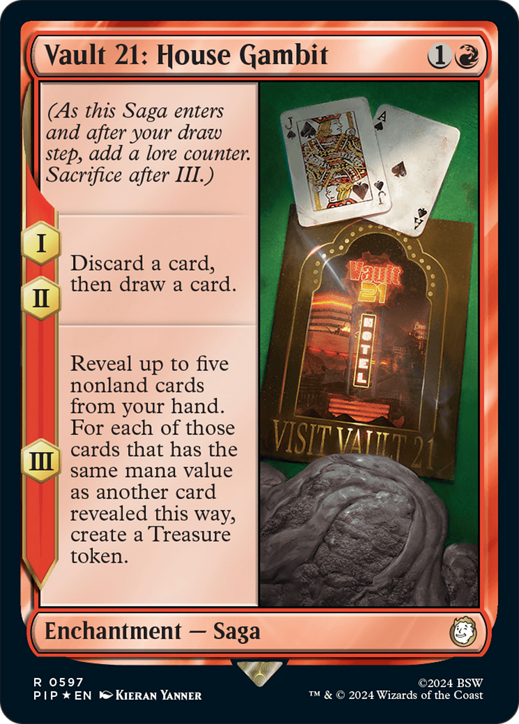 Vault 21: House Gambit (Surge Foil) (PIP-597)  Foil - Fallout