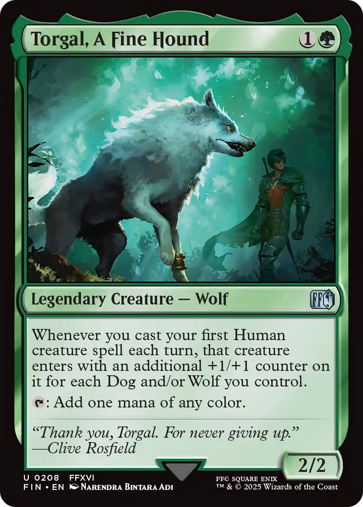 Torgal, A Fine Hound (FIN-208)  - FINAL FANTASY