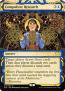 Compulsive Research (STA-014)  Foil - Strixhaven Mystical Archive: (Showcase) (Borderless)