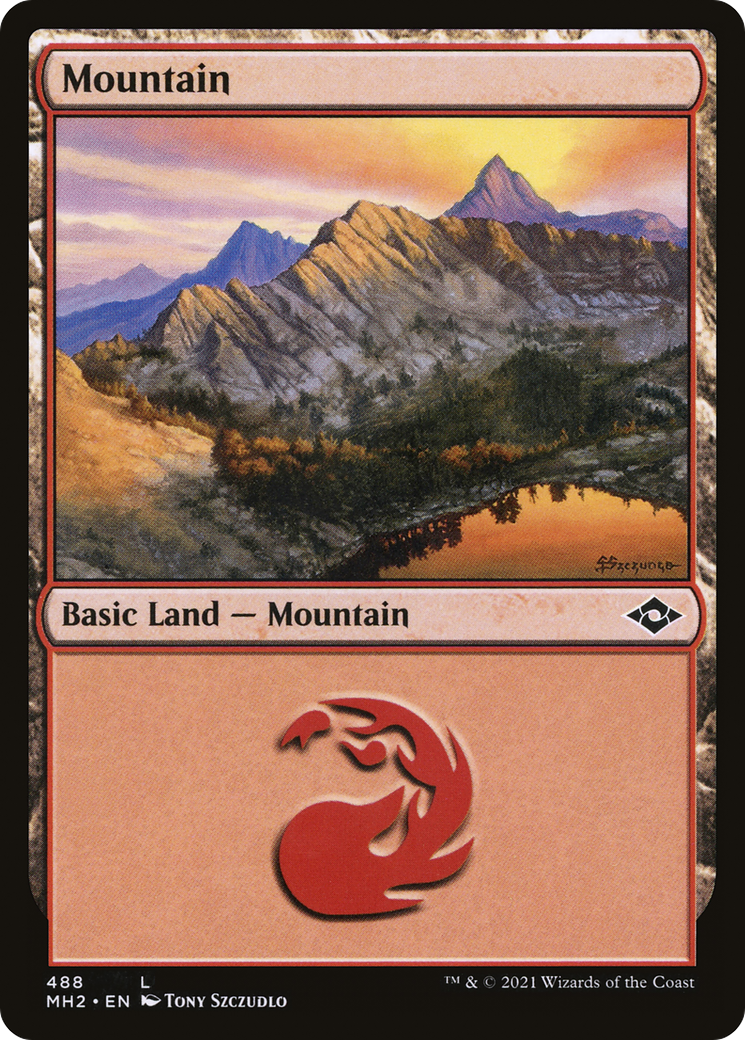 Mountain (488) (MH2-488) - Modern Horizons 2 Etched Foil