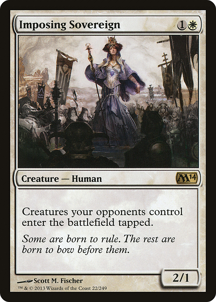 Imposing Sovereign (M14-022)  Foil - Magic 2014