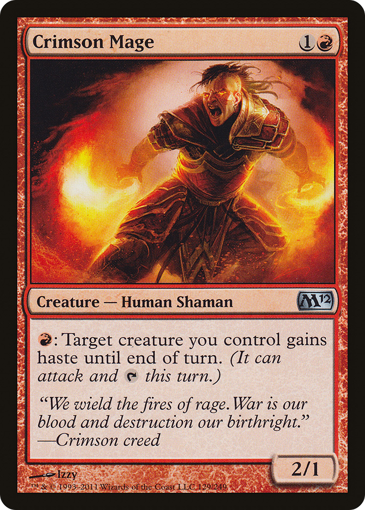 Crimson Mage (M12-129)  Foil - Magic 2012