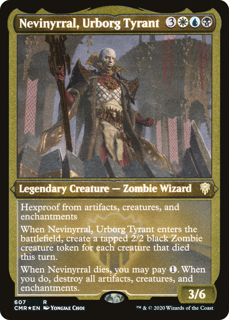 Nevinyrral, Urborg Tyrant (Foil Etched) (CMR-607)  Foil - Commander Legends