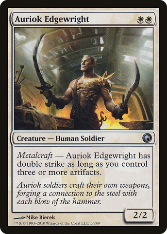 Auriok Edgewright (SOM-003)  Foil - Scars of Mirrodin