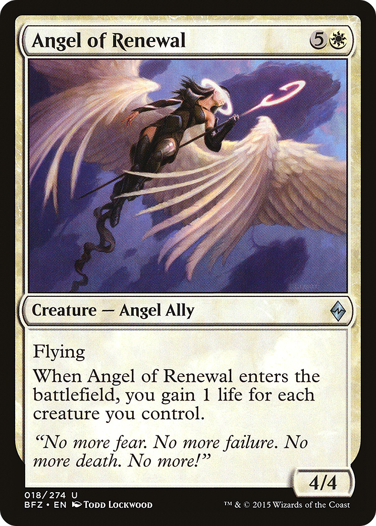 Angel of Renewal (BFZ-018)  Foil - Battle for Zendikar