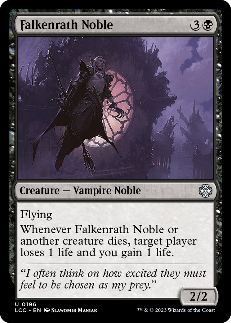 Falkenrath Noble (LCC-196)  - The Lost Caverns of Ixalan Commander