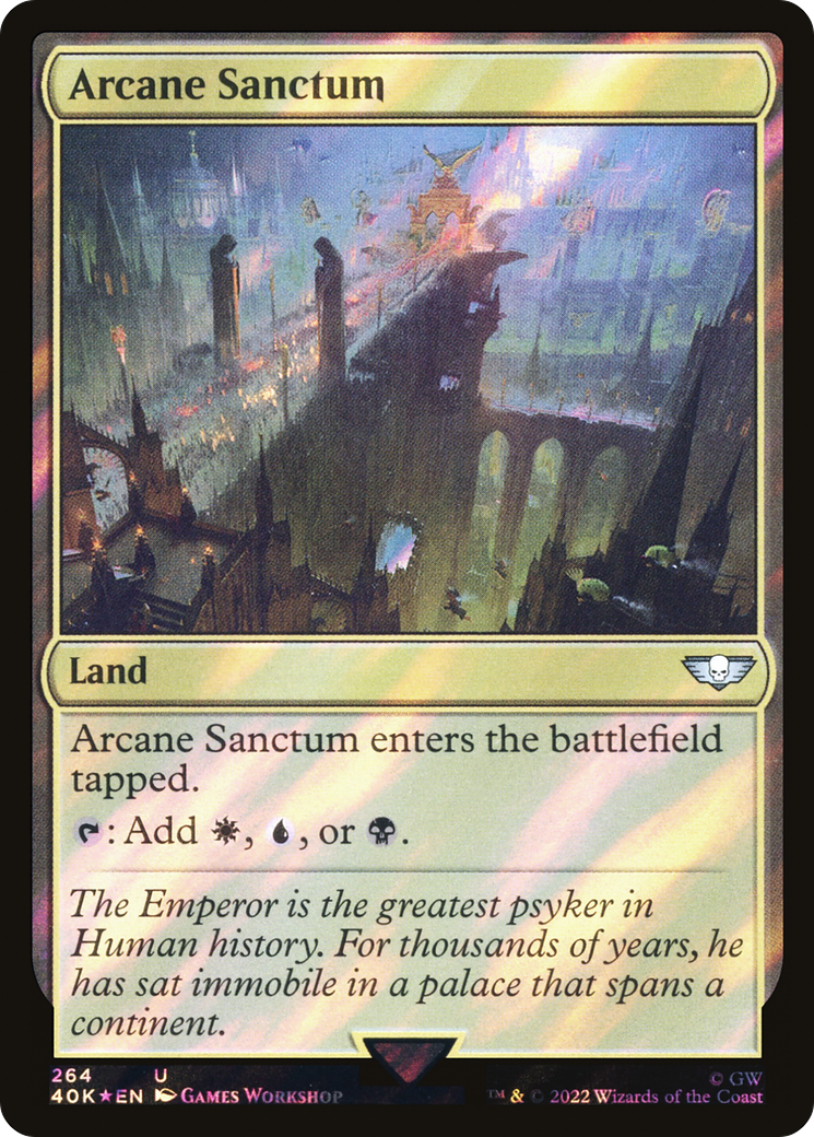 Arcane Sanctum (Surge Foil) (40K-264) - Warhammer 40,000 Commander Foil