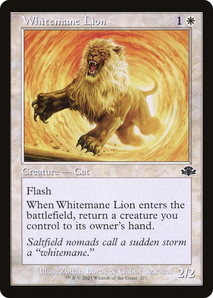 Whitemane Lion (Retro Frame) (DMR-277)  Foil - Dominaria Remastered